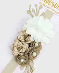 Balaca Flor Malla Café Detalles