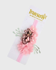 Balaca Flor Malla Rosa