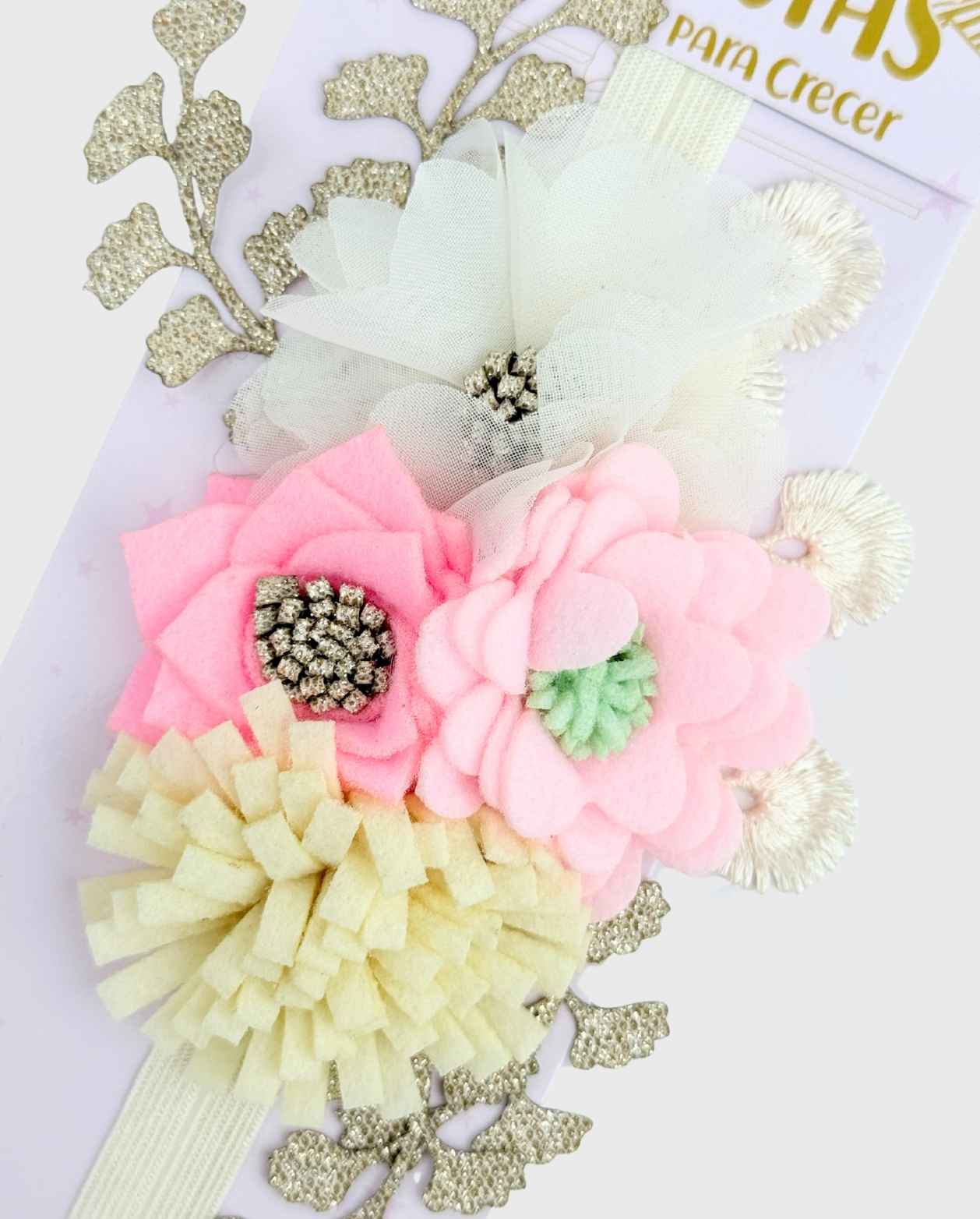 Balaca Flores Detalles Brillos Niñas