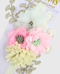 Balaca Flores Detalles Brillos Niñas