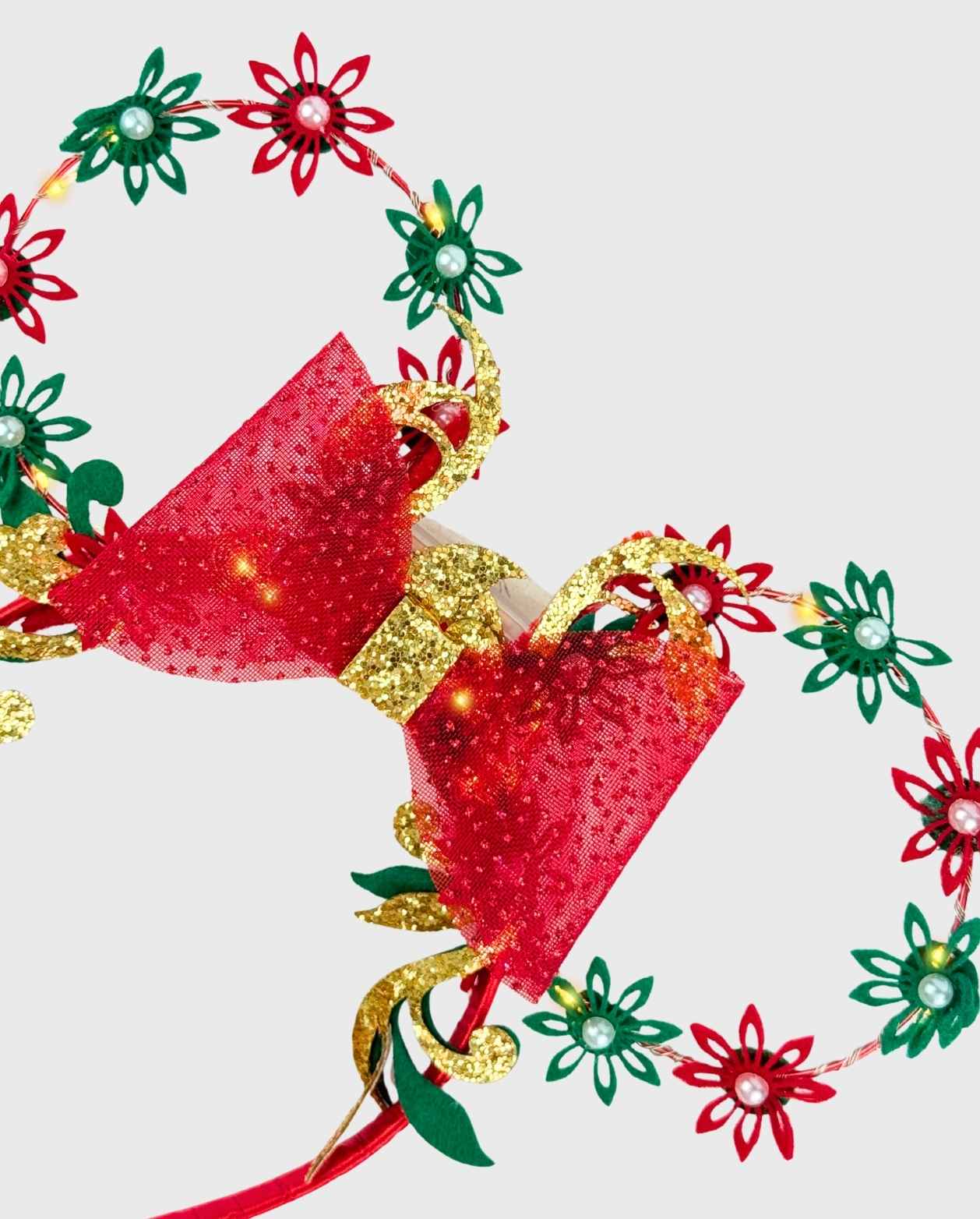 Balaca Orejas Minnie Con Luz Navidad