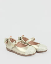 Baleta Charol Detalle Punta Champagne