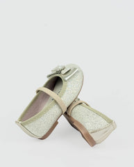 Baleta Moño Brillos Champagne Ceremonia