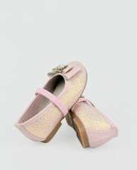 Baleta Moño Brillos Rosa Travesuras