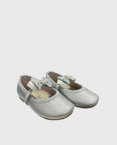 Baleta Bombon Plata Moño