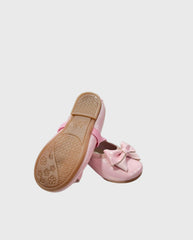 Baleta Brillo Piel Rosa suela