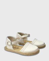 Baleta Crochet Blanco Tokolate