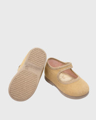Baletas Merceditas Serratex Camel Tokolate suela