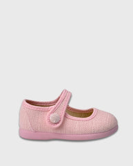 Baletas Merceditas en Lona Rosa Tokolate Pink