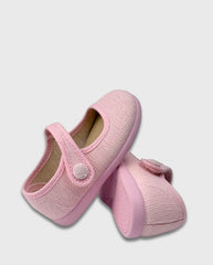 Baletas Merceditas en Lona Rosa Tokolate Fashion