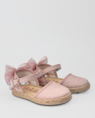 Baletas Merceditas Lazo Tul Rosa Tokolate