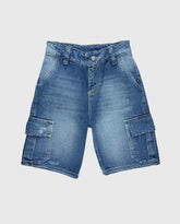 Bermuda Cargo Denim Medio