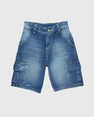 Bermuda Cargo Denim Medio