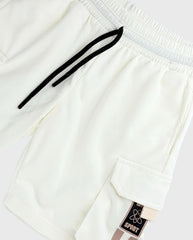 Bermuda Jogger Sport Beige Detalle
