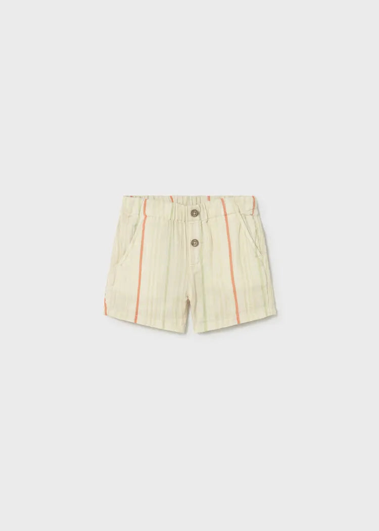 Bermuda Bambula Rayas Beige Mayoral