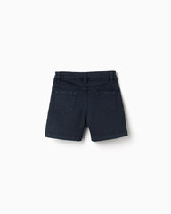 Bermuda Dril Clásico Azul Oscuro Zippy diseño