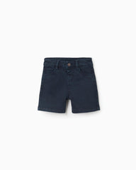 Bermuda Dril Clásico Azul Oscuro Zippy