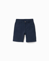 Bermuda Dril Clasica Azul Oscuro Zippy