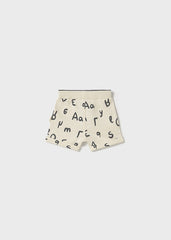 Bermuda Estampado Letras Beige Mayoral diseño