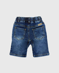 Bermudas Lucio Denim Con Ajuste De Cordon Detalle