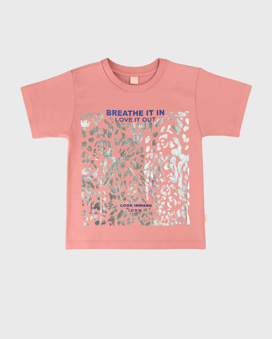 Blusa Estampado Animal Print Crema Salmon