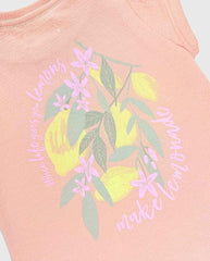 Blusa Infantil Estampado De Limones Detalles