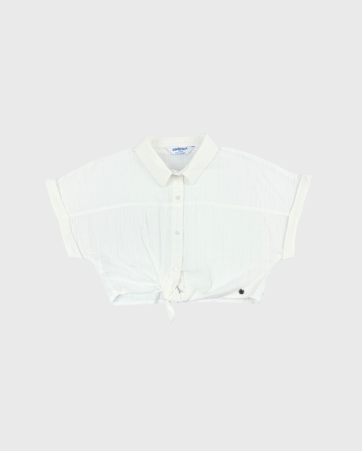 Blusa Liz Con Amarre Marfil