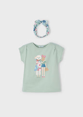 Blusa Con Balaca Verde Mayoral