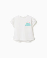 Blusa Detalle Tejido Caracol Blanco Zippy