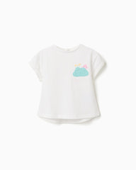 Blusa Detalle Tejido Caracol Blanco Zippy