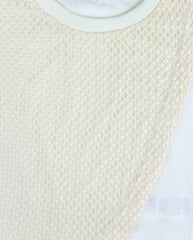 Blusa Detalle Tejido Pecho Marfil Detalle Diseño