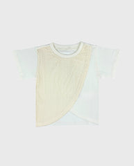 Blusa Detalle Tejido Pecho Marfil