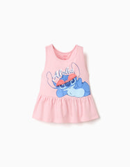 Blusa Interactiva Aloha Stitch Rosa Zippy