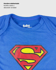 Body Estampado Superman Azul Blue