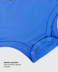 Body Estampado Superman Azul Botones