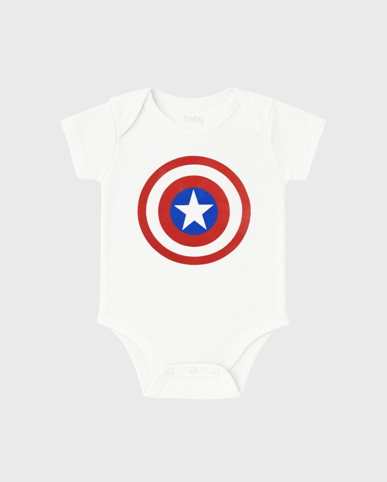 Body Estampado Capitán America Blanco