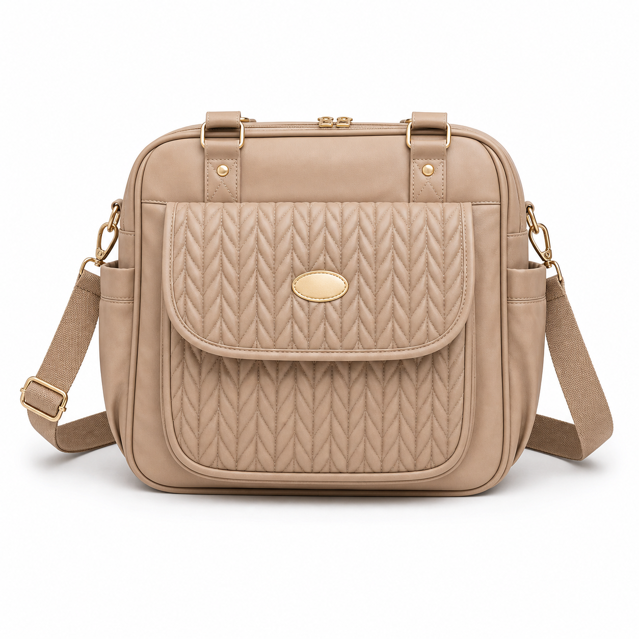 Bolso Pañalera Baby Sky Sintetico CAFE