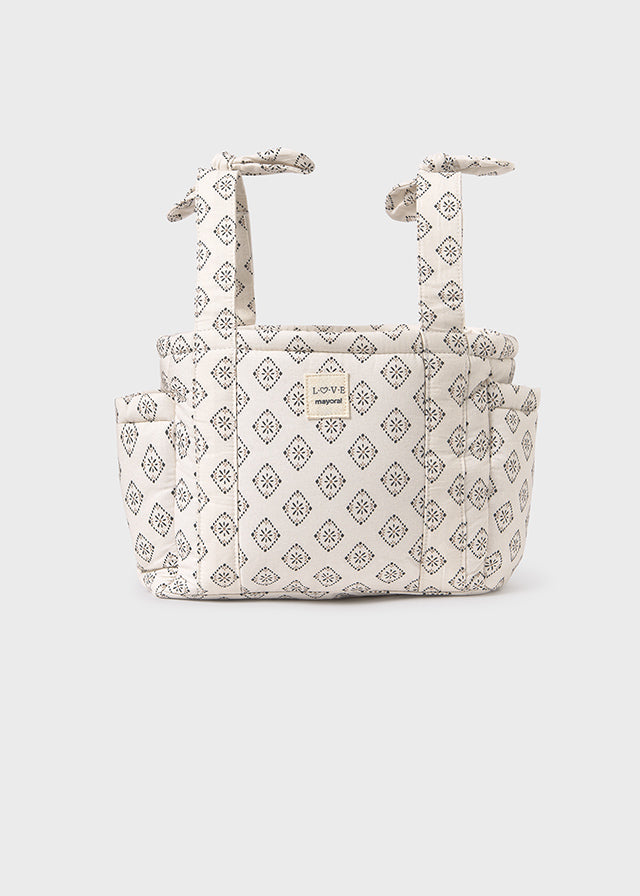 Bolso Pañalera Estampado Beige Mayoral