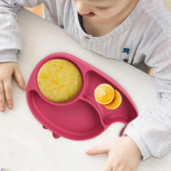 Plato En Silicona Ballena Comida