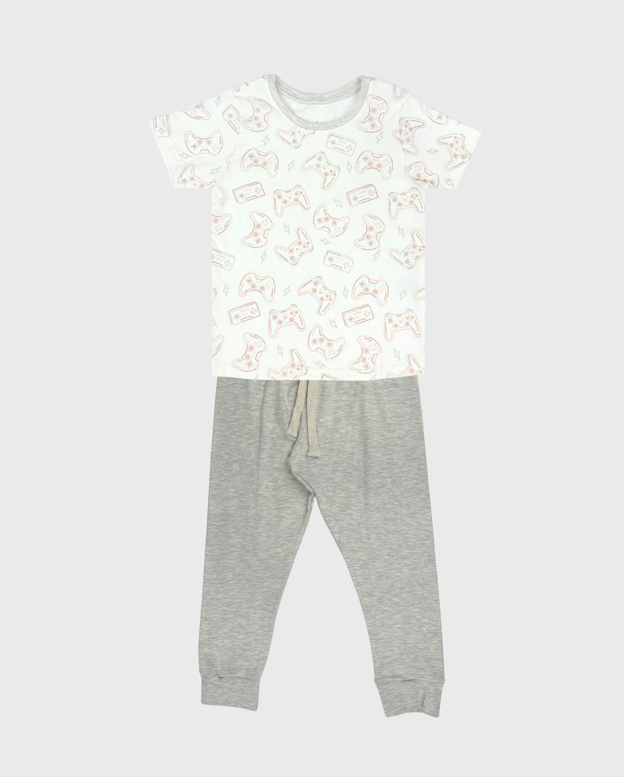 Pijama Pantalón Estampado Control Gris