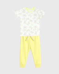 Pijama Pantalón Estampado Control Yellow