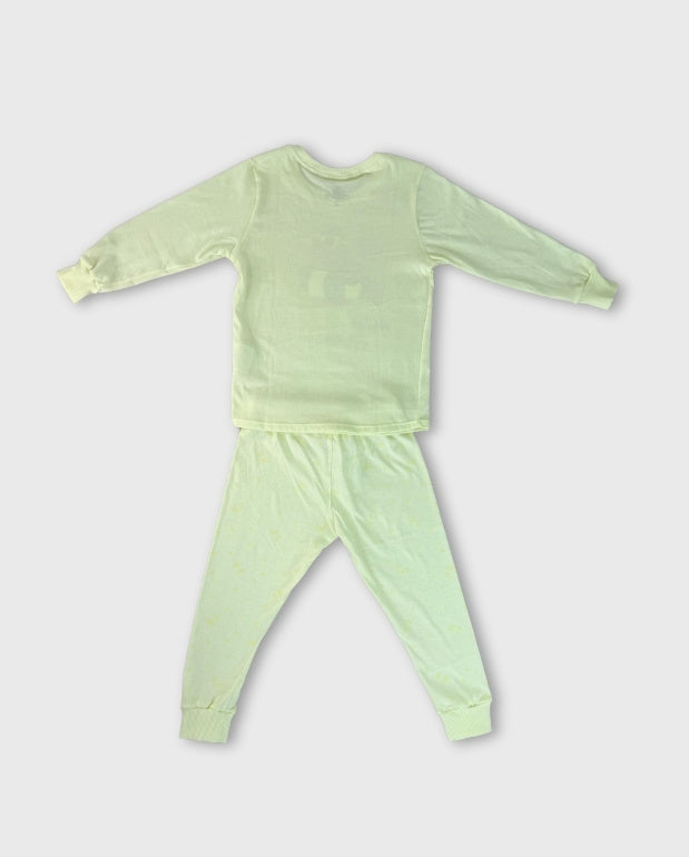Pijama Niño Manga Larga Splash Yellow