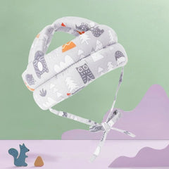 Casco De Gateo Acolchado Estampado Surtido gris