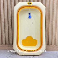 Bañera Plegable Con Termómetro Estrella