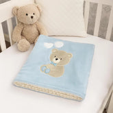 Cobija Doble Faz Bordado Oso Globo