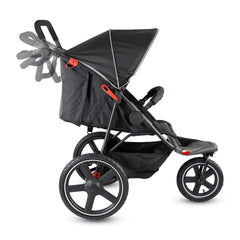 Coche Jogger Marathon Negro Premium mango movible