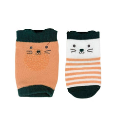 Rodilleras Con Medias Antideslizantes Animales Gato