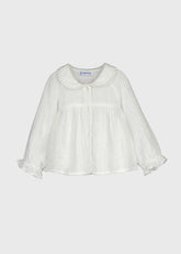 Blusa Gasa Plumeti Blanco Mayoral