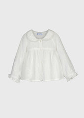 Blusa Gasa Plumeti Blanco Mayoral