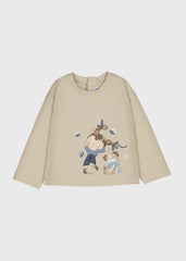 Blusa Manga Larga Muñeca Beige Mayoral